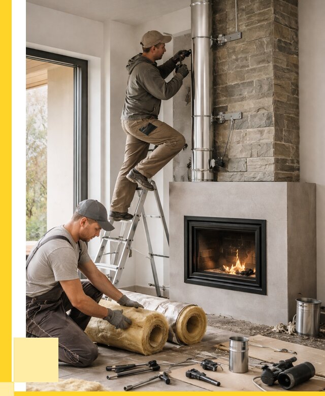 Монтаж дымоходов для каминов в Лениногорске от 15480 р. ЭриданЛнр