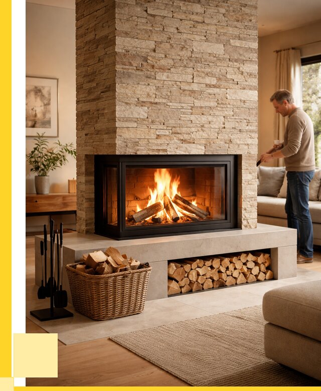 Дровяной камин под ключ в Лениногорске от 206400 р. | ЭриданЛнр