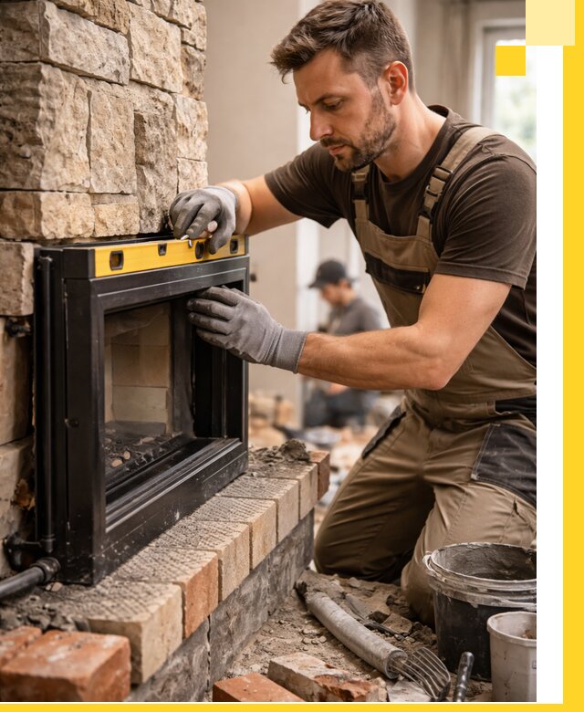 Дровяные камины под ключ в Лениногорске: монтаж, обустройство