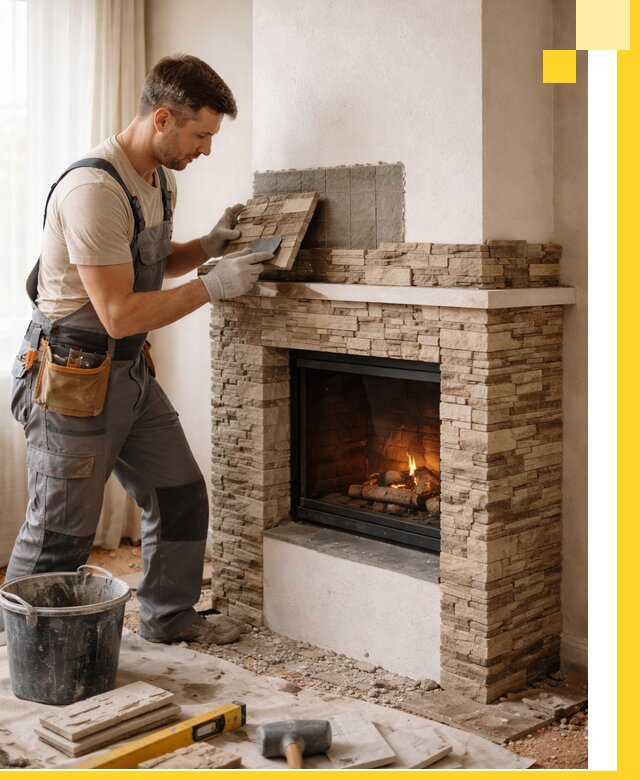 Изготовление и монтаж каминов для дома под ключ в Лениногорске