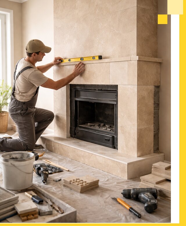 Установка и монтаж каминов в частном доме под ключ в Лениногорске