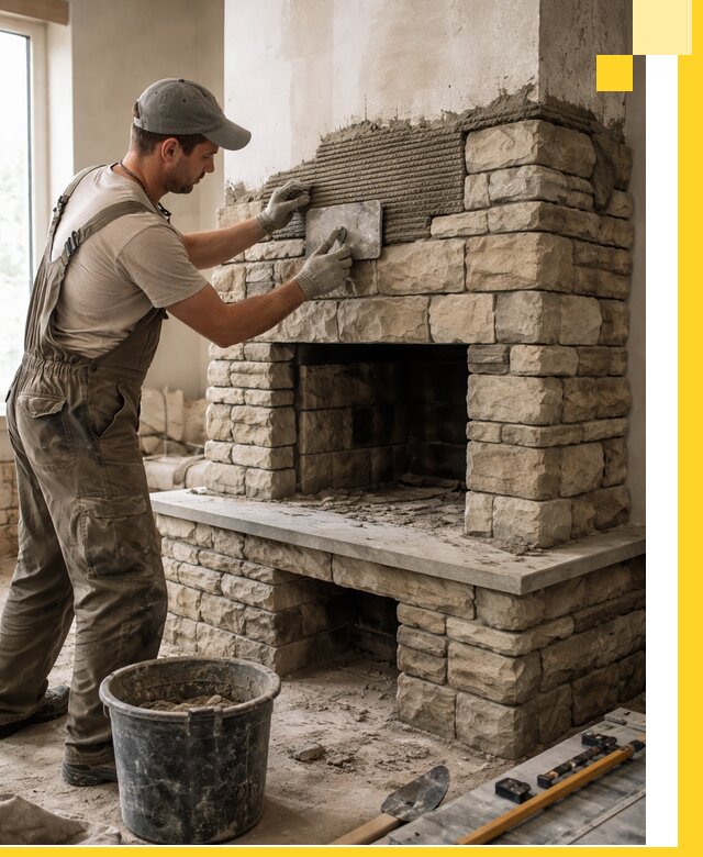 Строительство каминов под ключ в Лениногорске от проектирования до монтажа