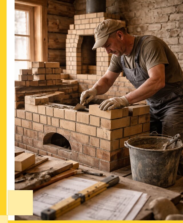 Кладка печей из кирпича в Лениногорске цены от 30960 р. - ЭриданЛнр