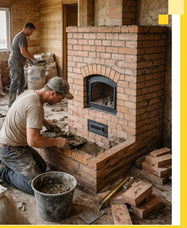 Профессиональное строительство печей в Лениногорске под ключ