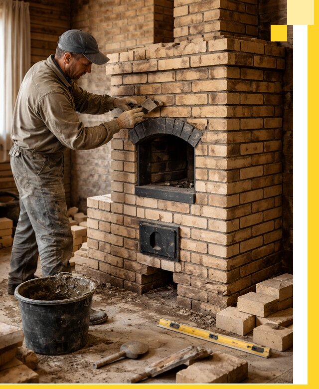 Кирпичные печи под ключ в Лениногорске: проектирование и кладка