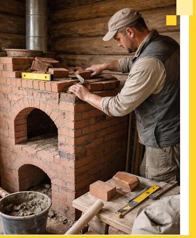 Изготовление и установка русских печей в Лениногорске под ключ