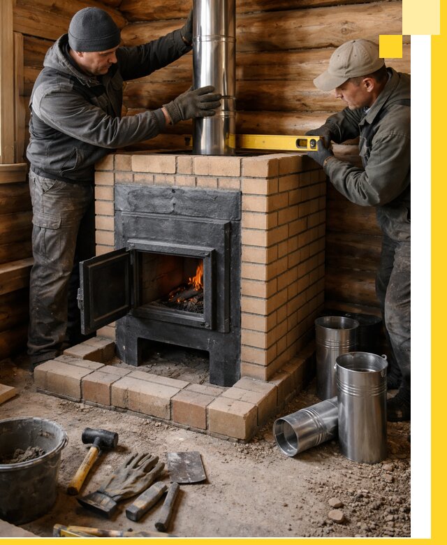 Проектирование, изготовление и установка банных печей в Лениногорске