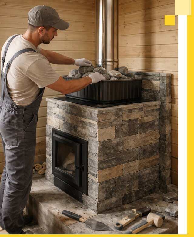 Печи для парной в Лениногорске, производство, монтаж и обслуживание