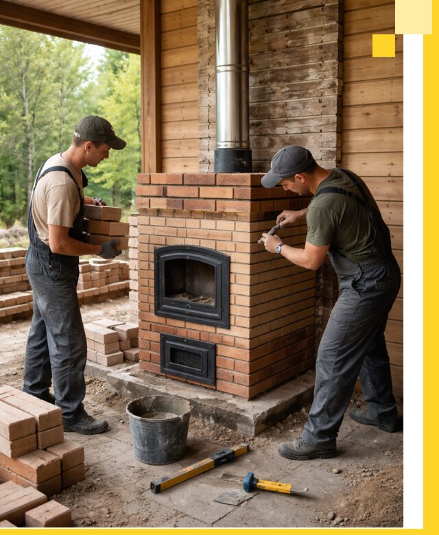 Производство и установка дачных печей под ключ в Лениногорске