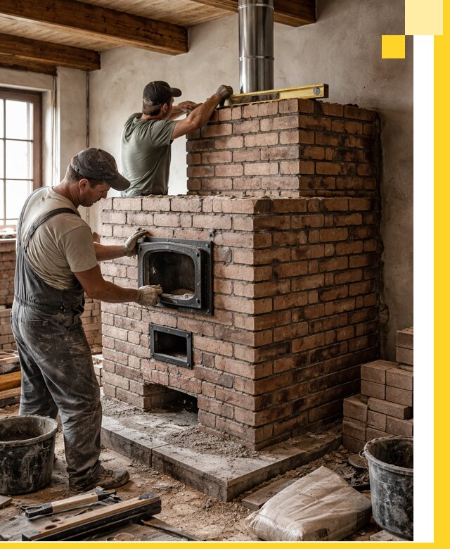 Печи для загородного дома под ключ в Лениногорске — монтаж и сервис