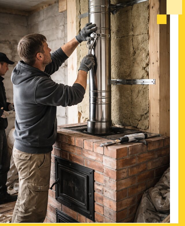 Изготовление и монтаж печей и дымоходов под ключ в Лениногорске