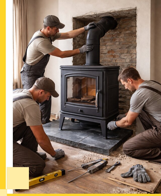 Монтаж печи камина в частном доме в Лениногорске от 25800 р. | ЭриданЛнр