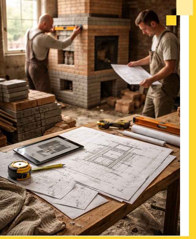 Проекты печей и каминов с индивидуальным дизайном в Лениногорске