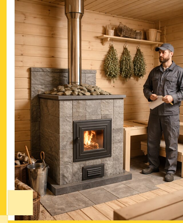 Печи для бани под ключ в Лениногорске от 123840 р. | ЭриданЛнр