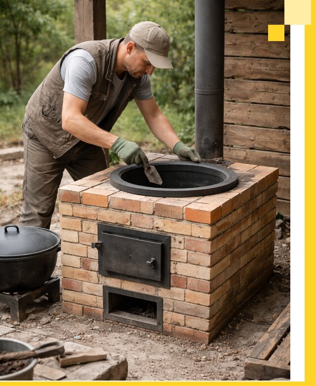 Изготовление и установка печей для казана в Лениногорске под ключ