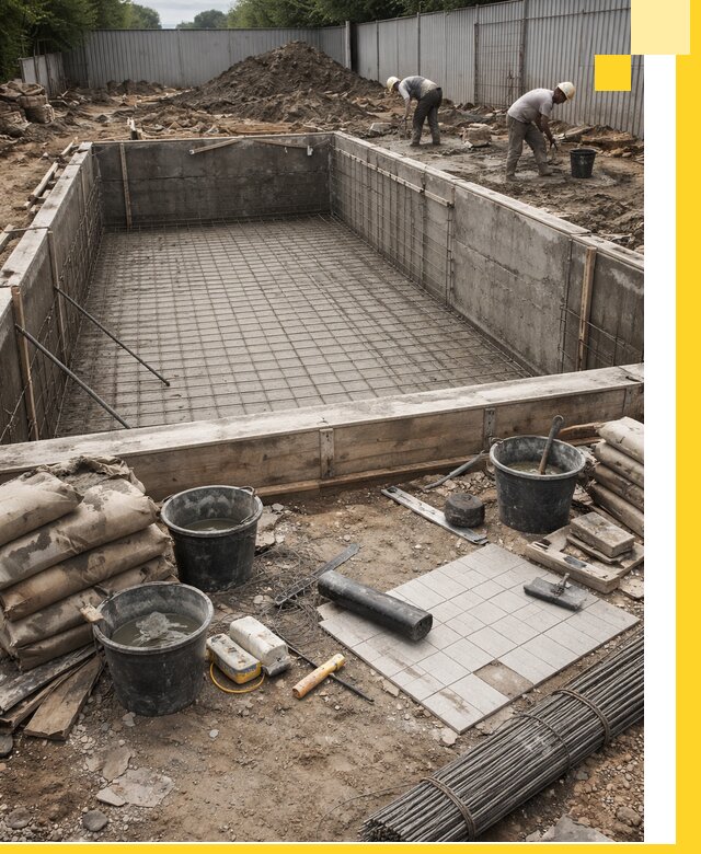 Строительство бассейнов под ключ в Лениногорске, дизайн и монтаж