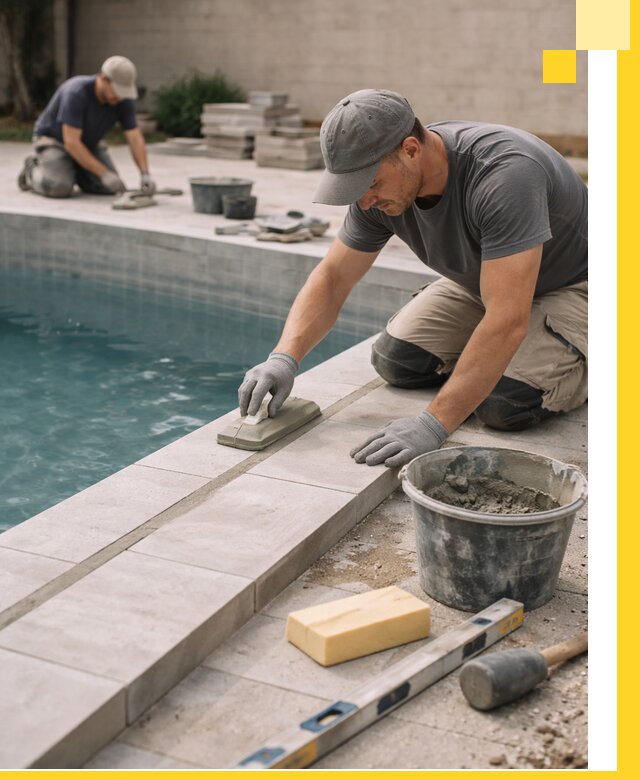 Отделка бассейнов в Лениногорске: декоративная отделка и гидроизоляция