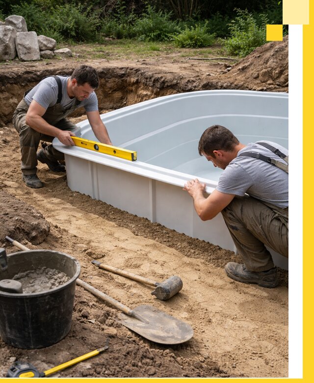 Производство и установка пластиковых бассейнов в Лениногорске под ключ