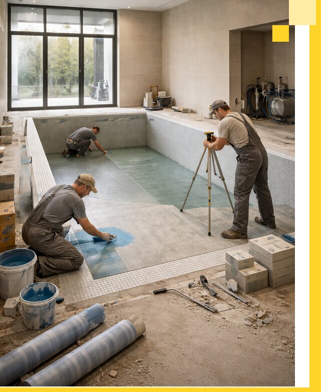 Проект и строительство закрытых бассейнов в Лениногорске под ключ