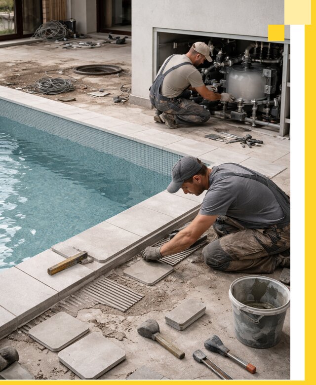 Строительство и монтаж бассейнов в коттедже в Лениногорске