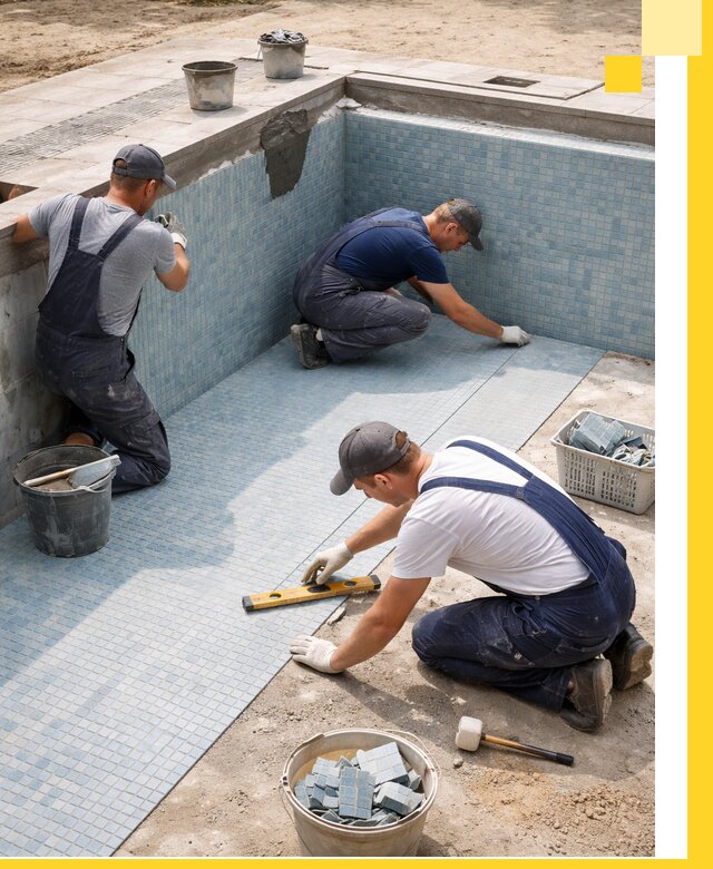 Укладка и установка плитки для бассейнов под ключ в Лениногорске