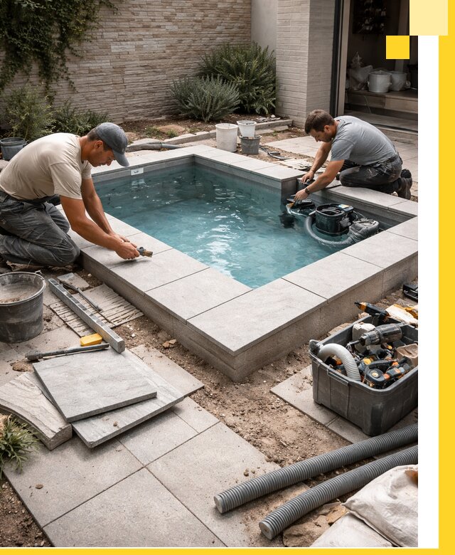 Мини бассейны под ключ в Лениногорске, дизайн и установка