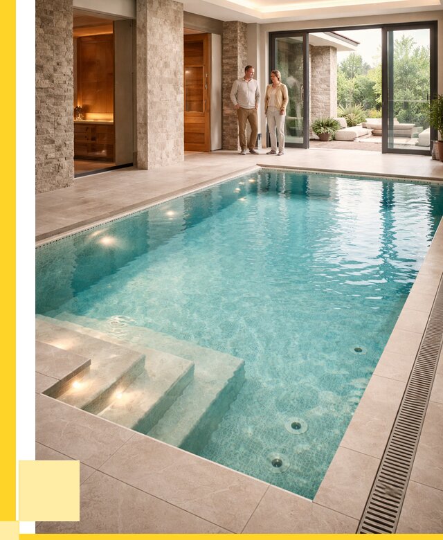 Бассейн во дворе в Лениногорске: проект, отделка от 1238400 р. | ЭриданЛнр