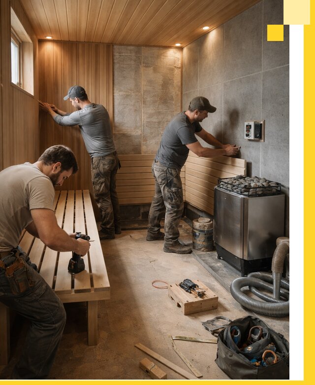 Сауны под ключ в Лениногорске, проектирование, строительство, отделка