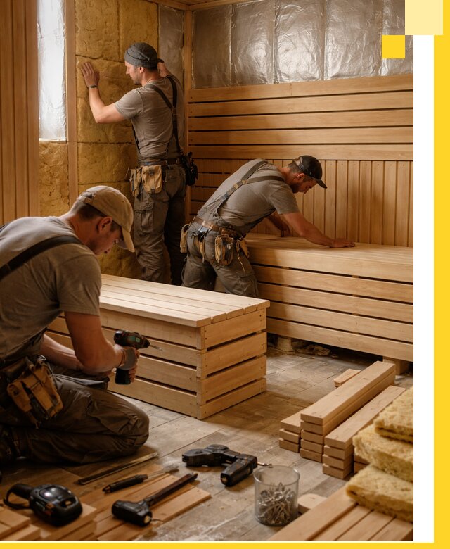 Профессиональное строительство саун под ключ в Лениногорске