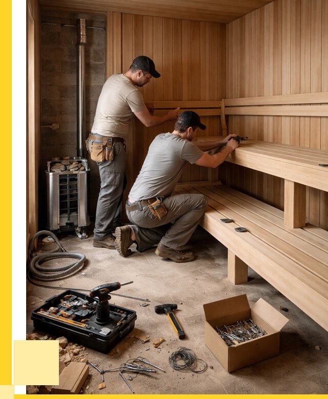 Монтаж саун под ключ в Лениногорске от 123840 р. | ЭриданЛнр