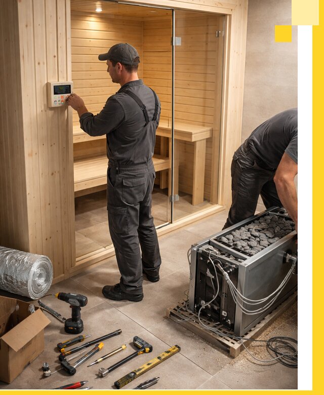 Поставка, установка и монтаж электрических саун в Лениногорске