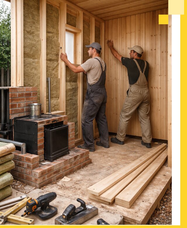 Строительство и установка дачных саун под ключ в Лениногорске