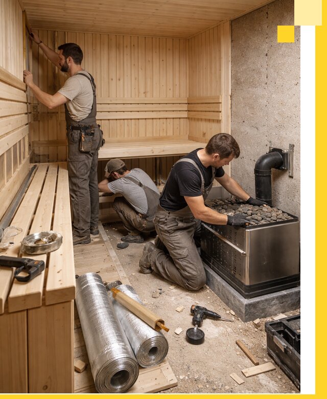 Индивидуальные сауны на заказ в Лениногорске под ключ, проект и монтаж