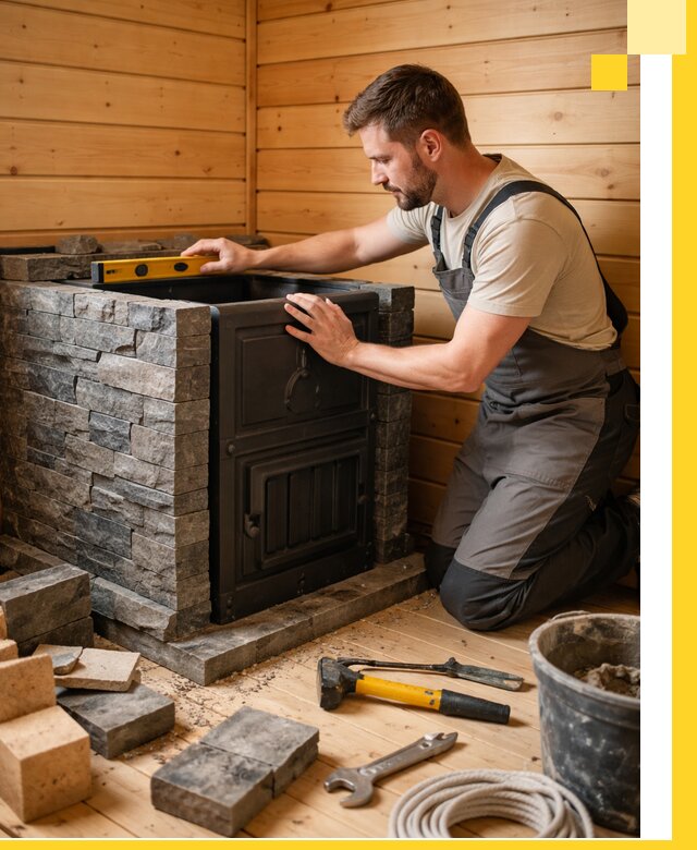 Производство и установка печей для саун под ключ в Лениногорске