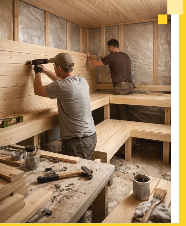 Профессиональная отделка бань и саун под ключ в Лениногорске