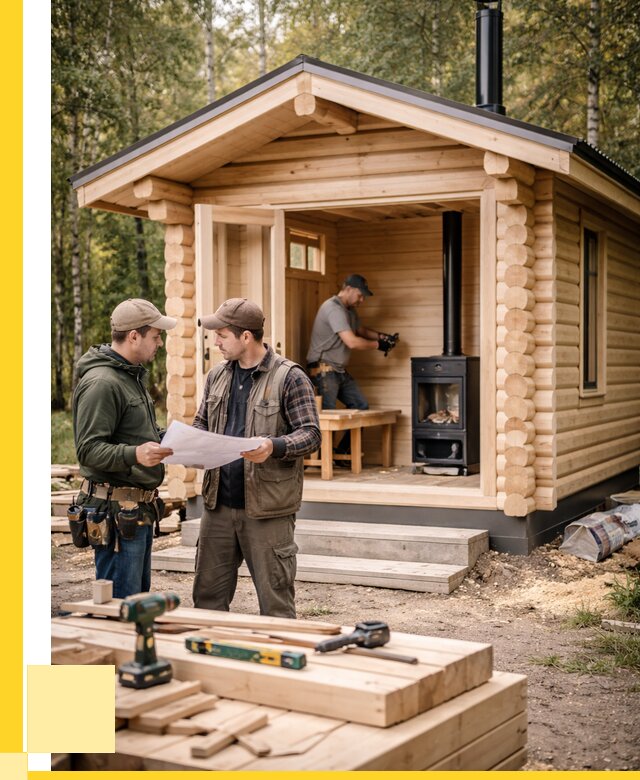 Монтаж бань под ключ в Лениногорске — от 206400 р. | ЭриданЛнр