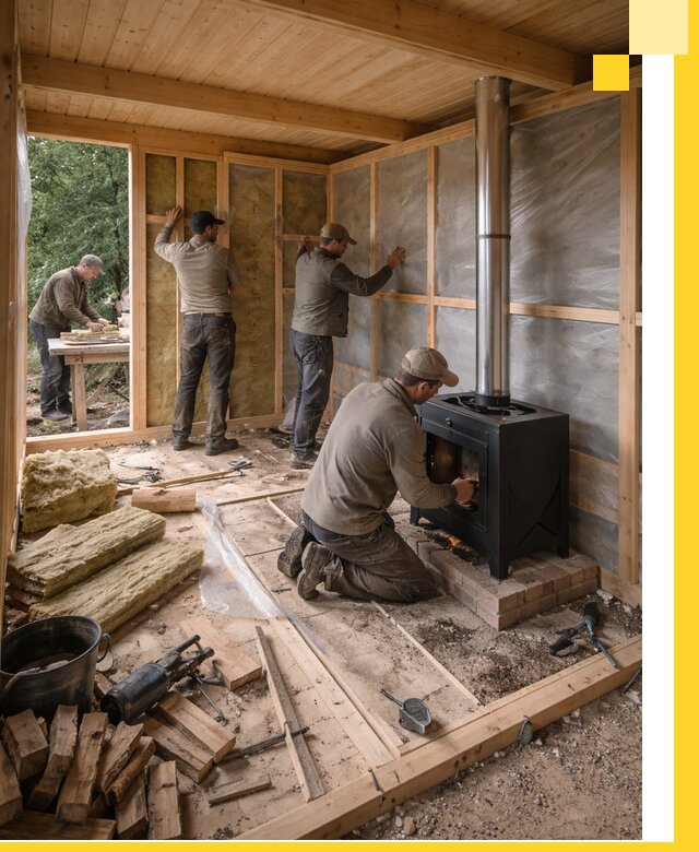 Профессиональный монтаж бань под ключ в Лениногорске для дома