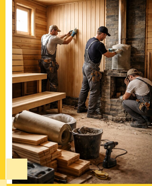 Ремонт бань под ключ в Лениногорске от 46440 р. | ЭриданЛнр