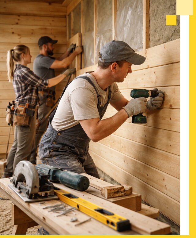 Обшивка бань под ключ в Лениногорске: отделка стен и потолков