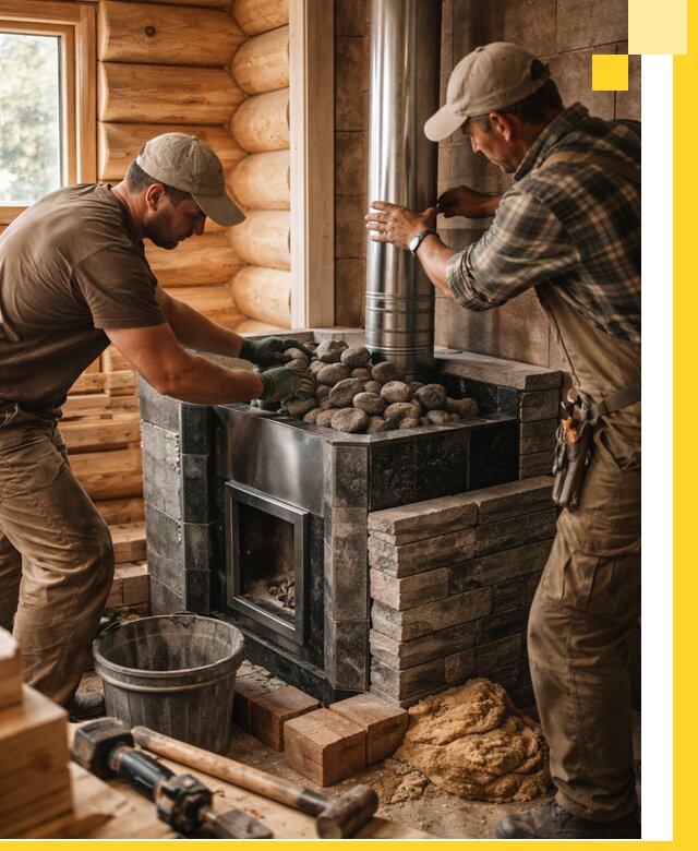 Строительство и отделка русских бань под ключ в Лениногорске