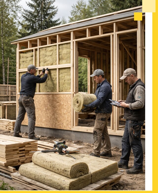 Проектирование и строительство каркасных бань в Лениногорске под ключ