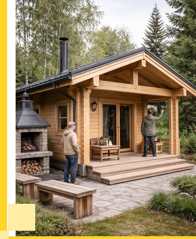 Деревянные бани под ключ в Лениногорске от 464400 р. | ЭриданЛнр