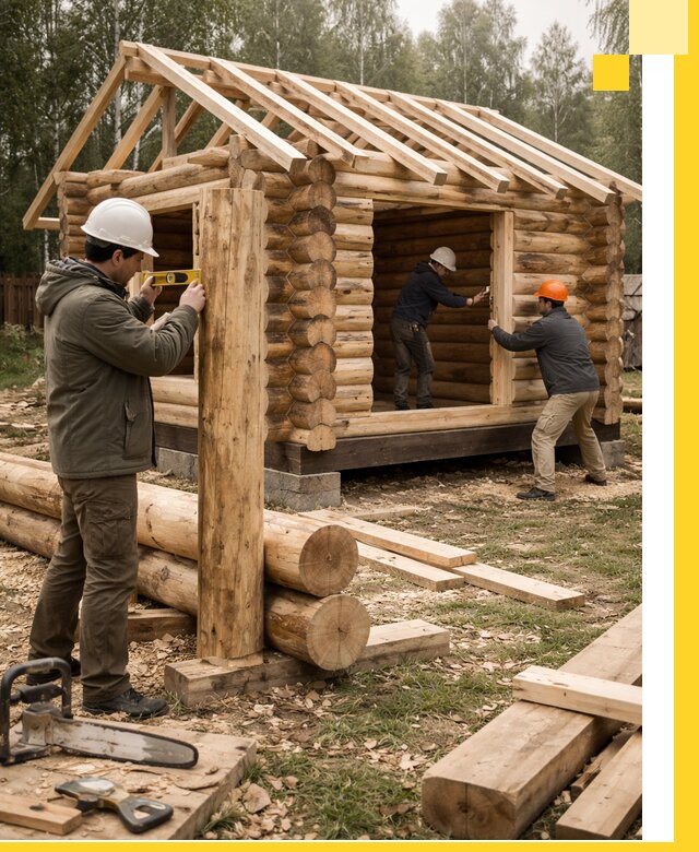 Строительство бань для дачи под ключ в Лениногорске с доставкой и монтажом