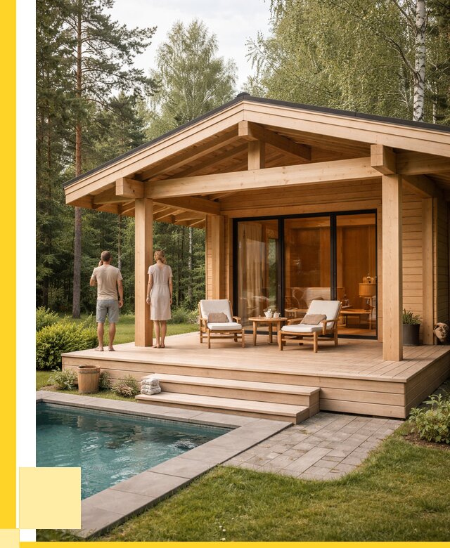 Бани с террасой под ключ в Лениногорске от 619200 р. | ЭриданЛнр