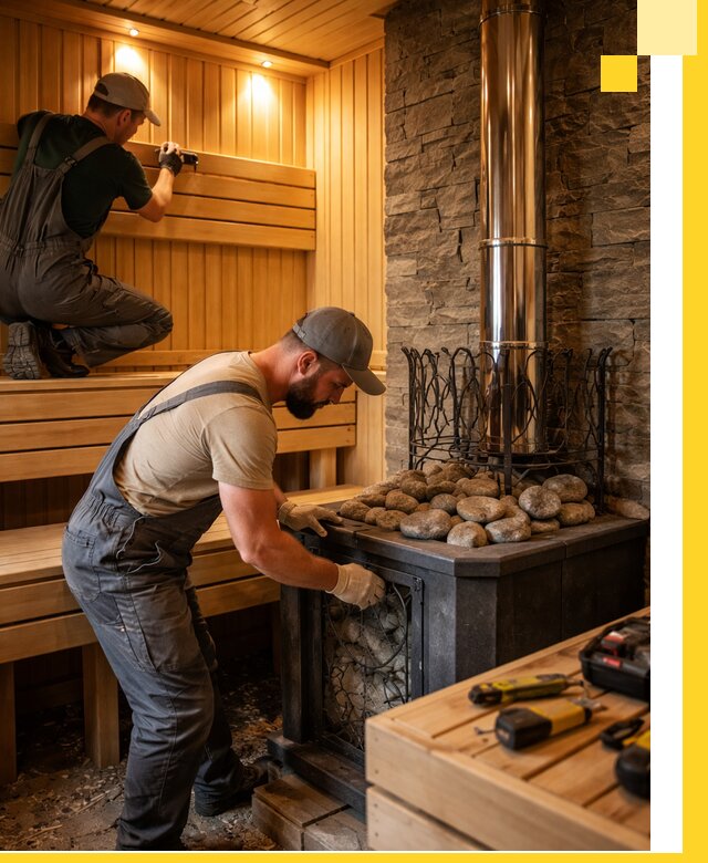 Комплексный дизайн бань, саун и зон отдыха в Лениногорске