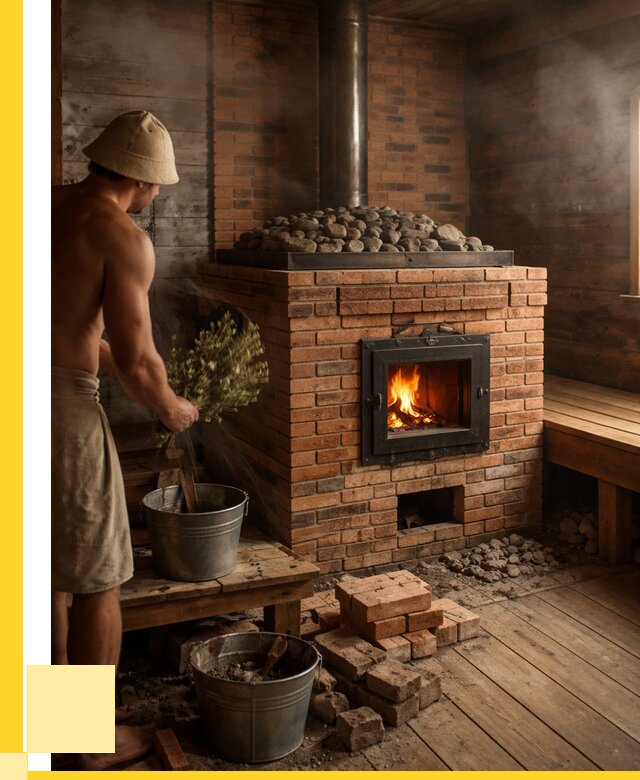Кирпичные банные печи в Лениногорске от 92880 р. | ЭриданЛнр