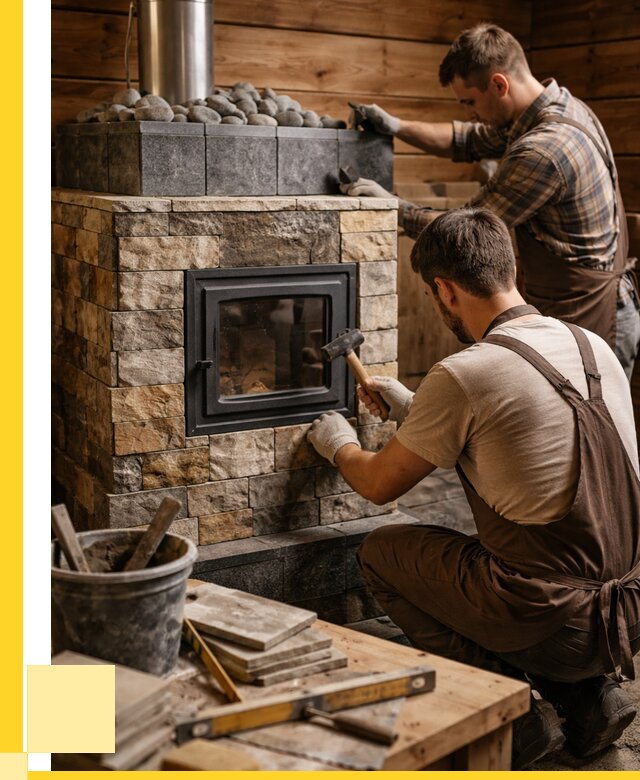 Облицовка банной печи в Лениногорске от 15480 р. | ЭриданЛнр