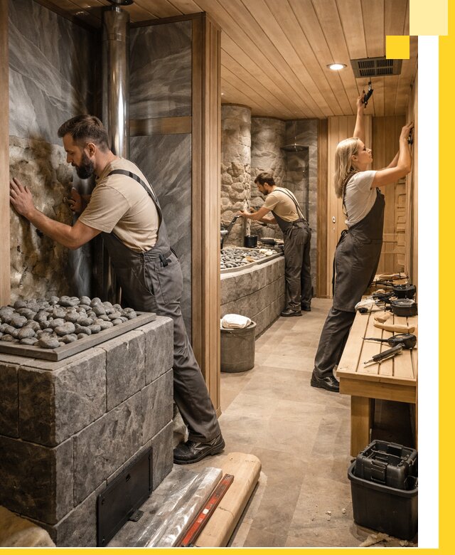 Строительство бань и SPA процедур в Лениногорске под ключ и отделкой