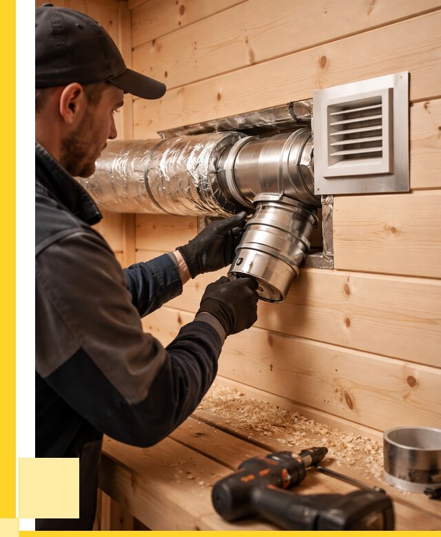 Монтаж вентиляции бани в Лениногорске от 12384 р. | ЭриданЛнр