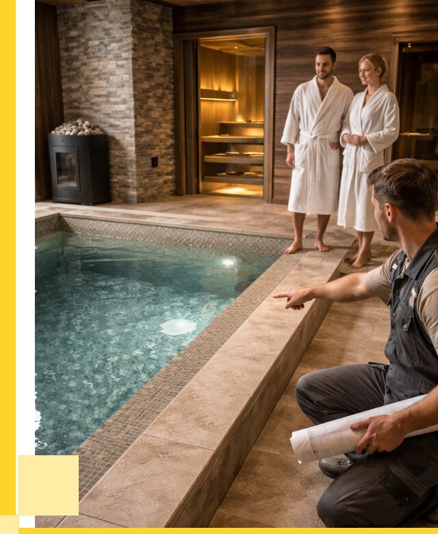 Проект бани с бассейном под ключ в Лениногорске от 67080 р. | ЭриданЛнр